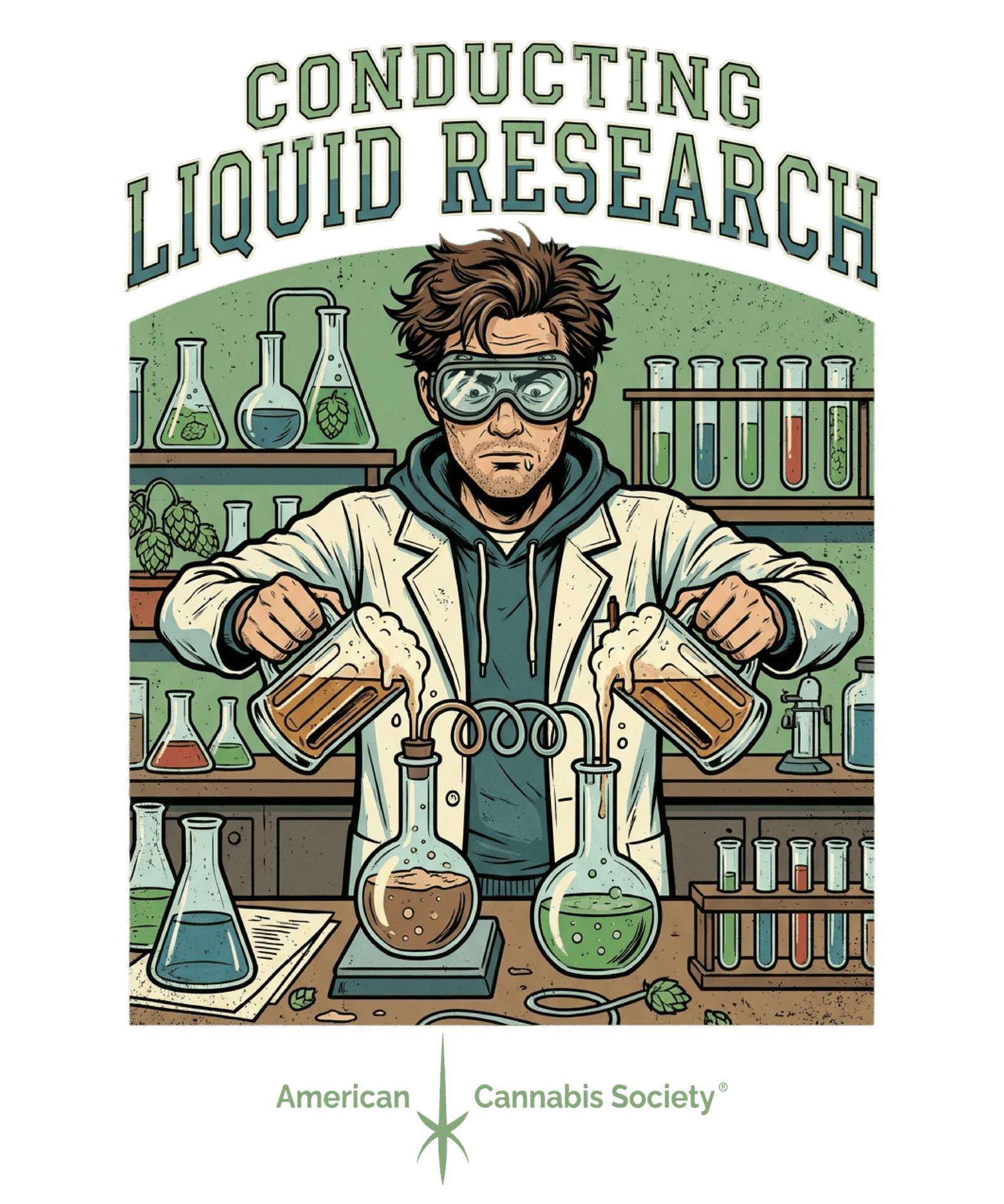 THCFACTOR.com Conducting Liquid Research cannabis apparel affiliate design