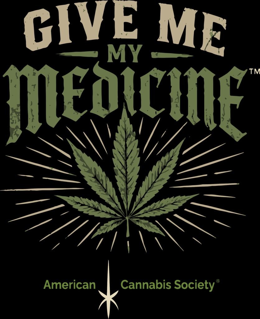 Give Me My Medicine cannabis apparel graphic from GreenRX™ — dispensary deals near me on tees and hoodies