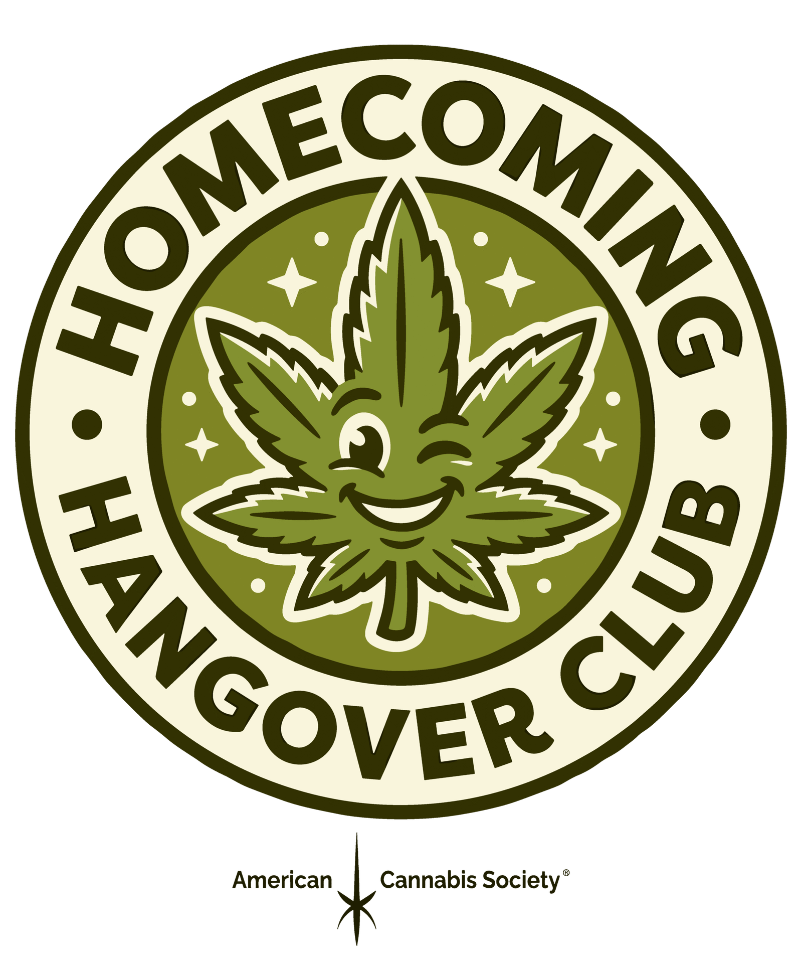 THCFACTOR.com Homecoming Hangover Club cannabis apparel affiliate design