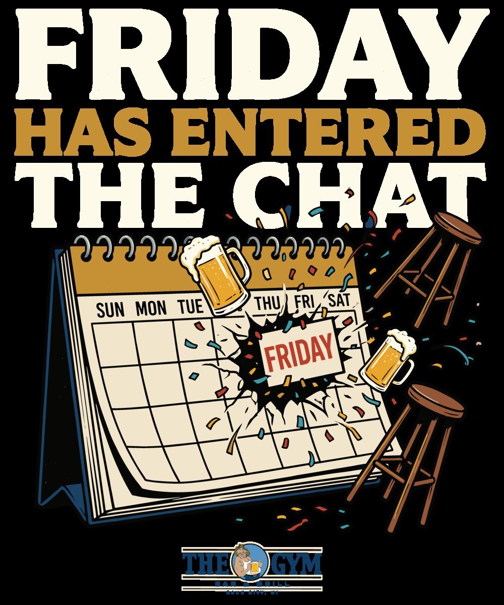 Friday Has Entered The Chat cannabis and bar apparel graphic sold at THCFACTOR.com